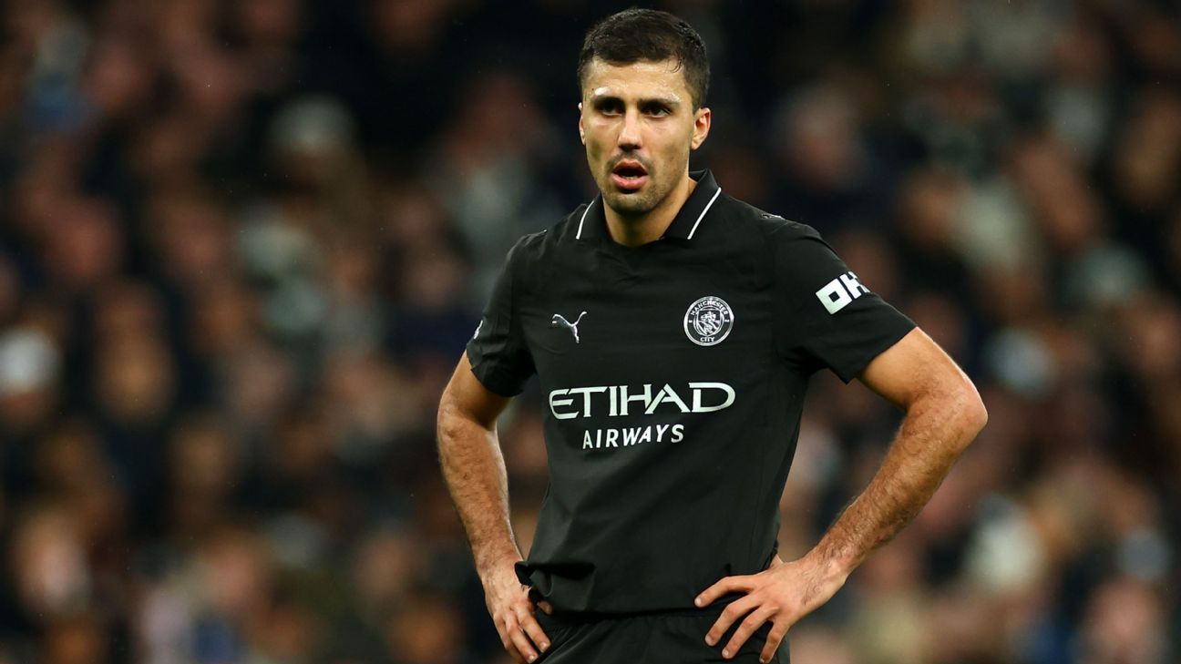 Rodri criticises referees after Tottenham draw – ‘it’s not fair’
