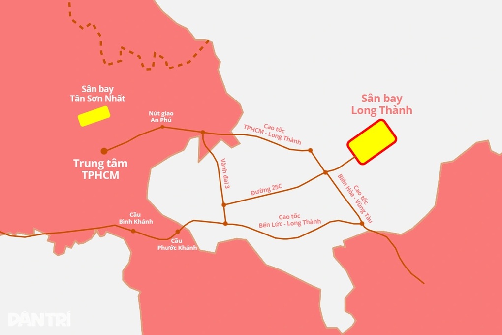 Khó chờ metro, TPHCM tính dùng xe buýt kết nối sân bay Long Thành - 1 Khó chờ metro, TPHCM tính dùng xe buýt kết nối sân bay Long Thành - 1