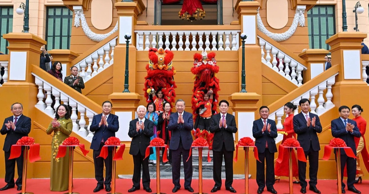 Tổng Bí thư dự khánh thành công trình Trụ sở làm việc Cơ quan Chủ tịch nước