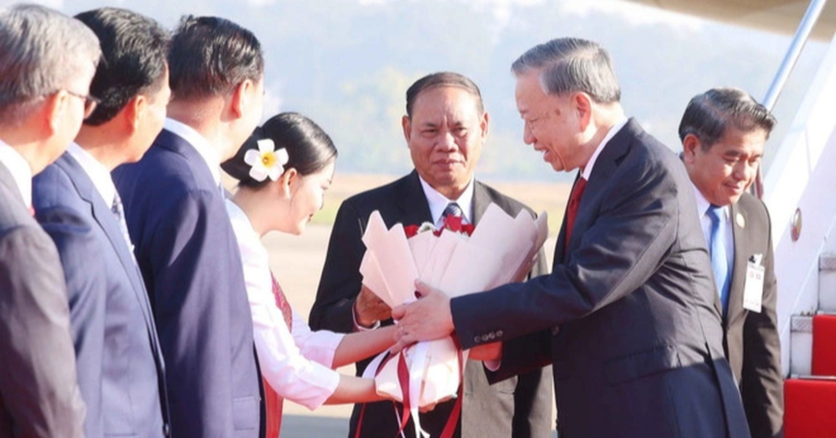 Tổng Bí thư Tô Lâm bắt đầu thăm cấp Nhà nước tới CHDCND Lào