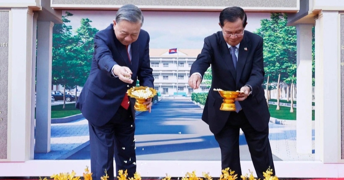 Tổng Bí thư Tô Lâm dự lễ khởi công Trường Hữu nghị Campuchia – Việt Nam