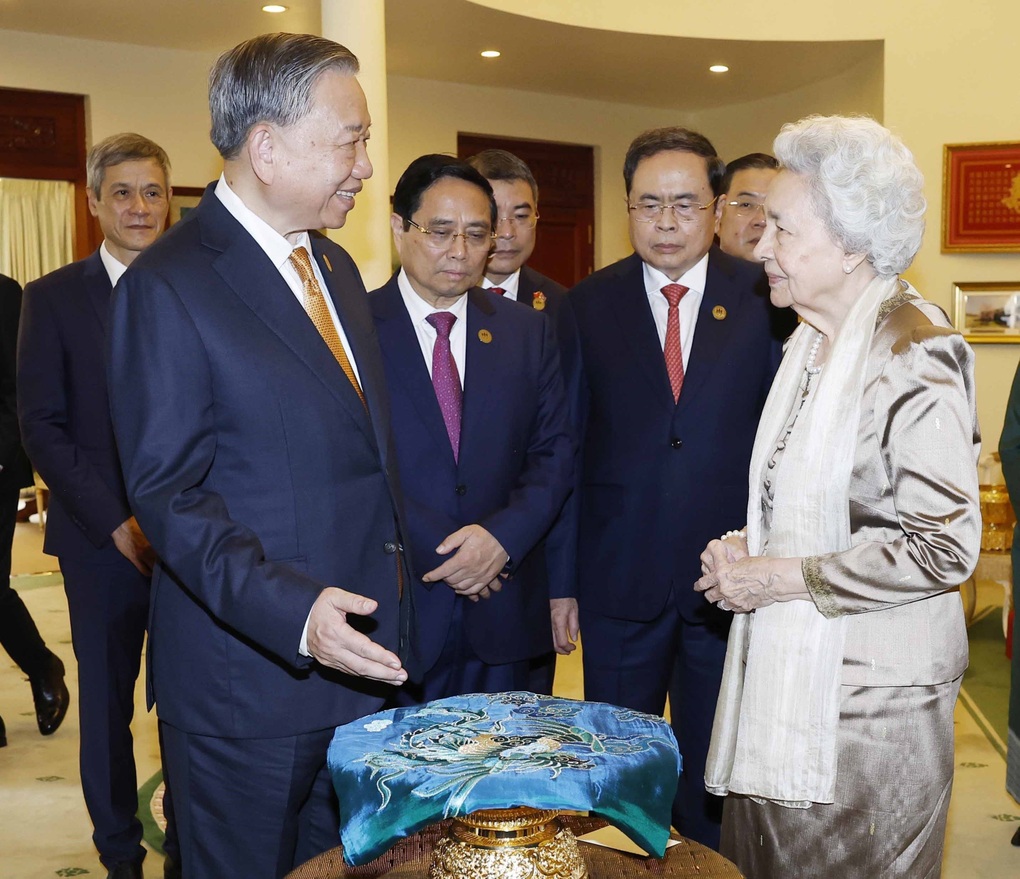 Tổng Bí thư Tô Lâm hội kiến Samdech Techo Hun Sen - 3